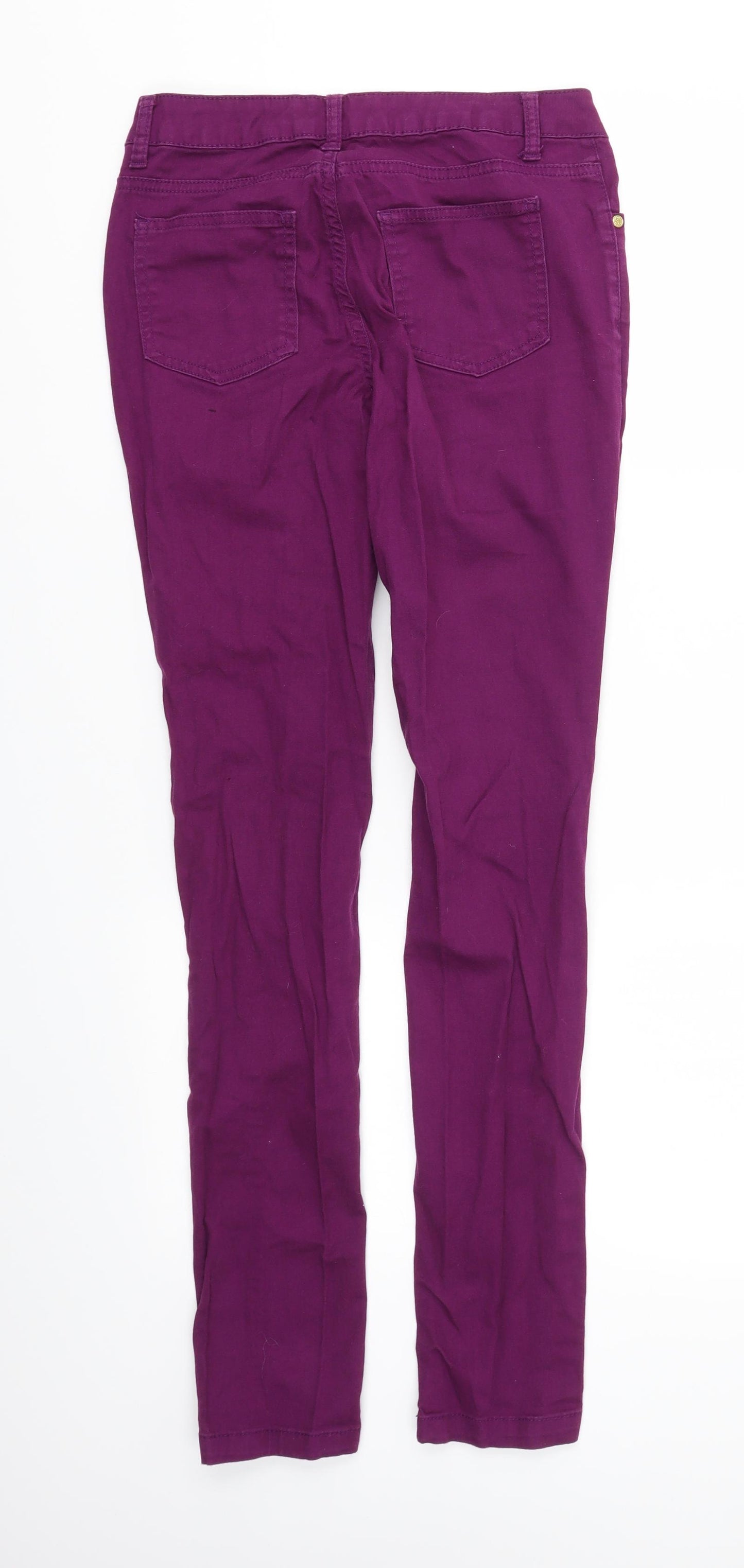 DENIM &CO Womens Purple   Skinny Jeans Size 8 L31 in
