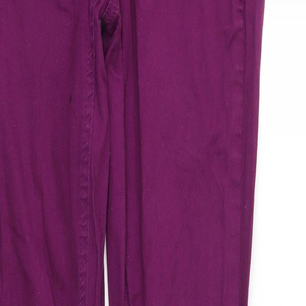 DENIM &CO Womens Purple   Skinny Jeans Size 8 L31 in