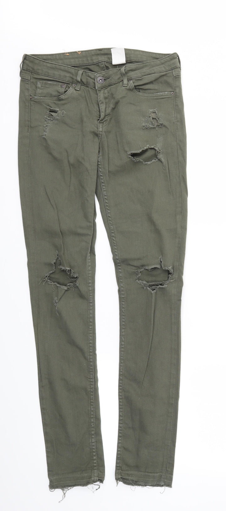 Denim Womens Green   Skinny Jeans Size 29 L32 in