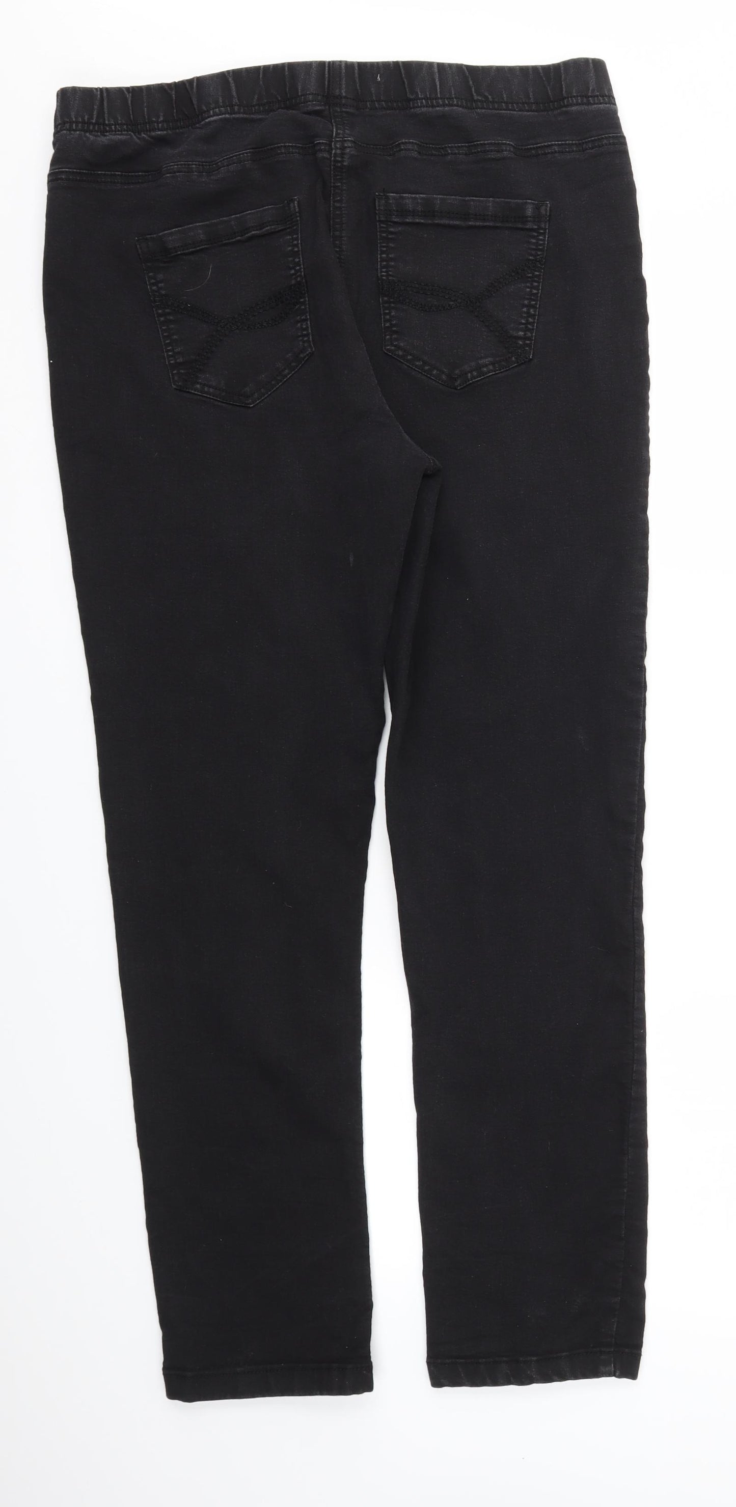 TU Womens Black   Skinny Jeans Size 22 L30 in - stretch waistband