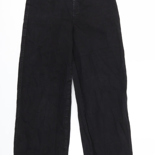 H&M Womens Black   Capri Jeans Size 8 L25 in