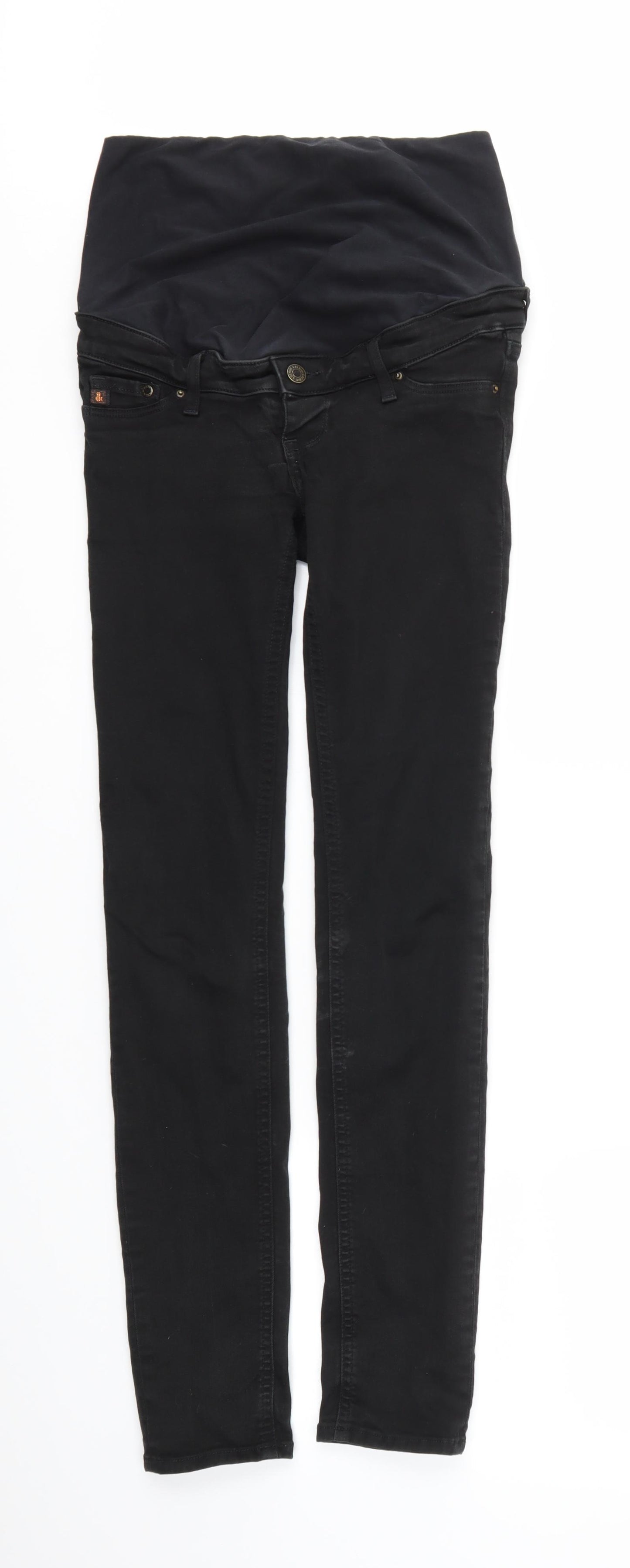 H&M Womens Black   Skinny Jeans Size 8 L31 in - stretch waistband