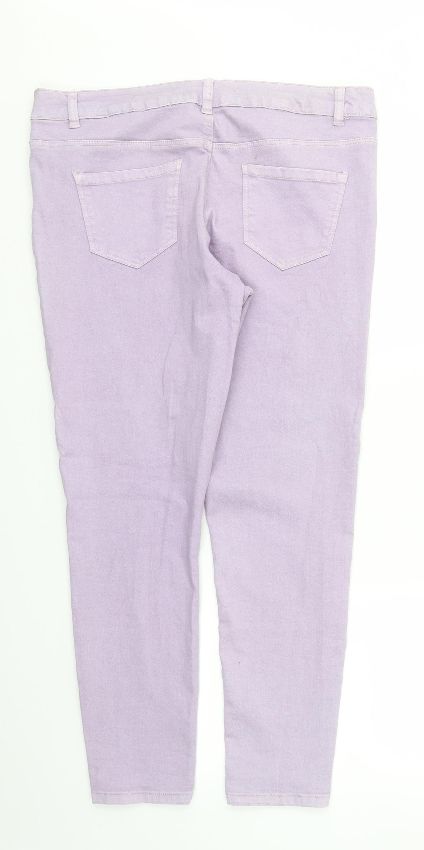 George Womens Purple   Skinny Jeans Size 16 L27 in