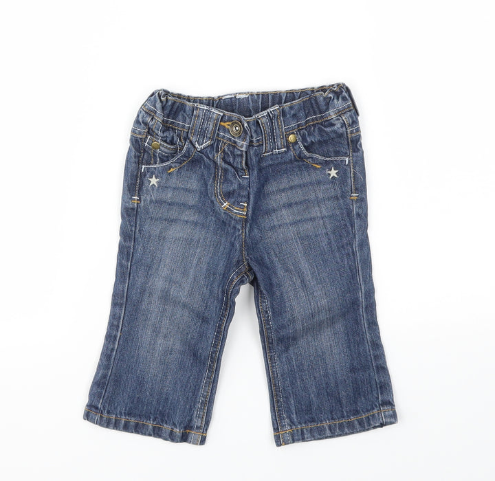 NEXT Girls Blue Capri Jeans Size 6-9 Months