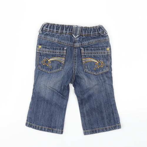 NEXT Girls Blue   Capri Jeans Size 6-9 Months