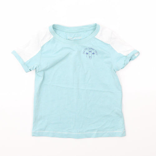 Lily & dan Boys Blue   Basic T-Shirt Size 3-4 Years