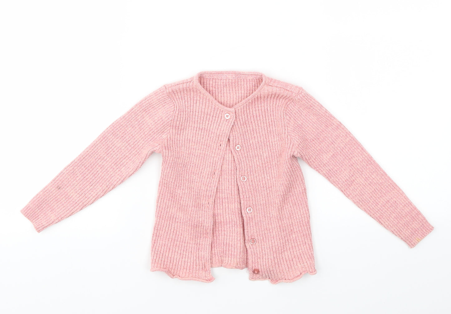 Nutmeg Girls Pink   Cardigan Jumper Size 3-4 Years