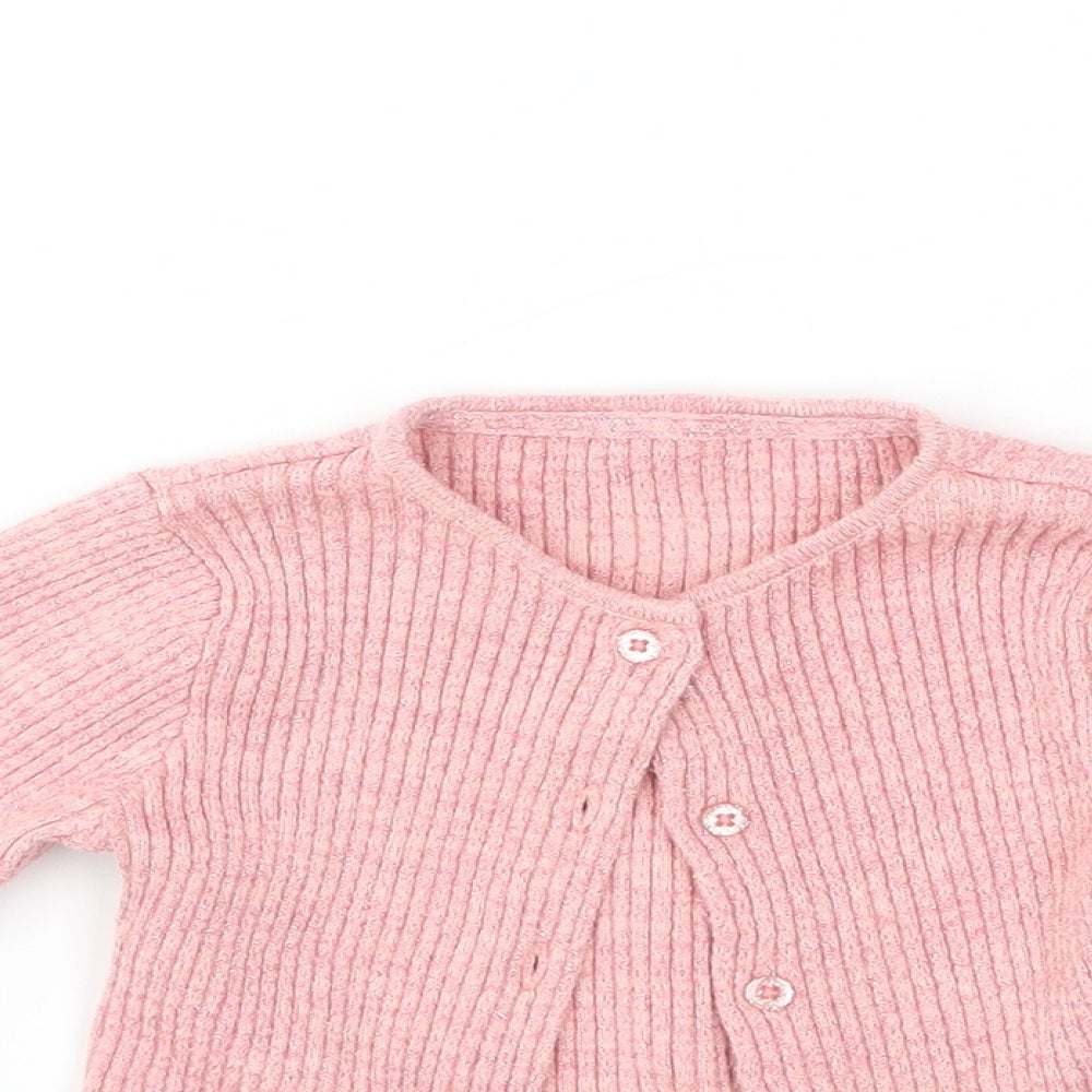 Nutmeg Girls Pink   Cardigan Jumper Size 3-4 Years