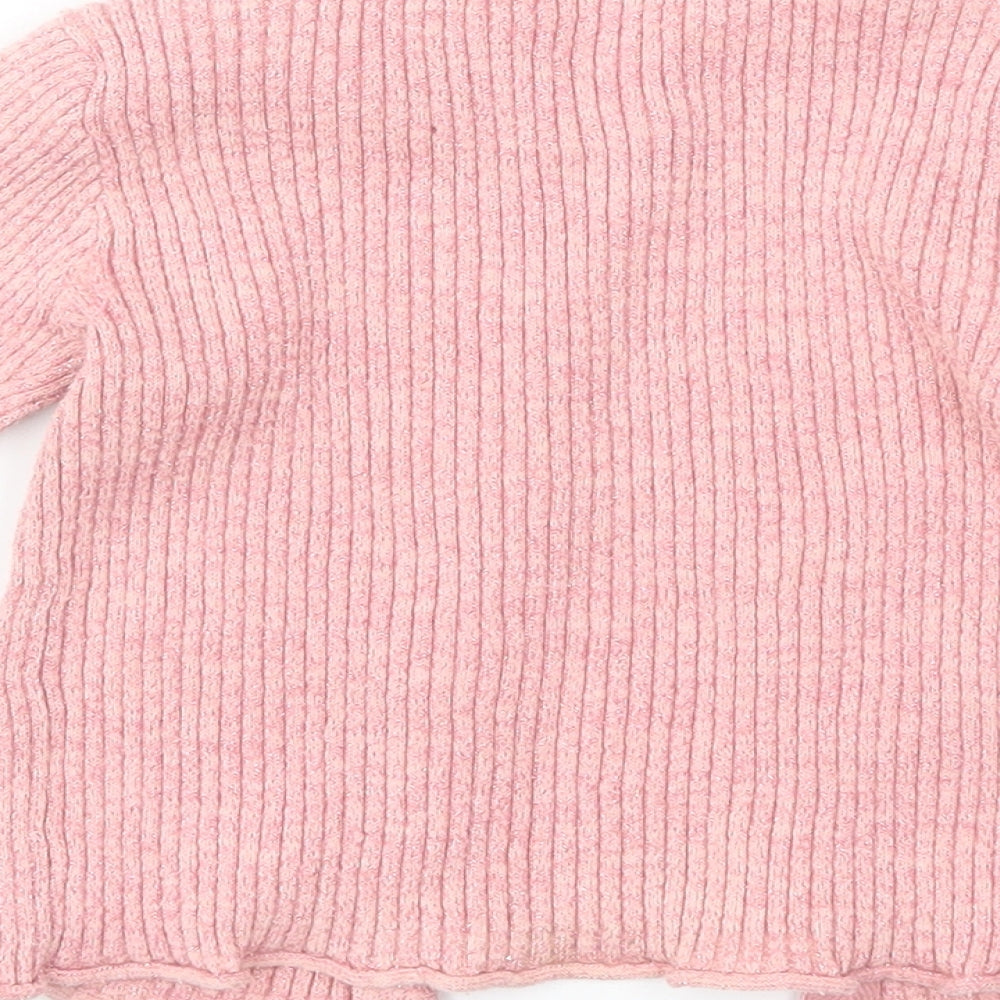 Nutmeg Girls Pink   Cardigan Jumper Size 3-4 Years
