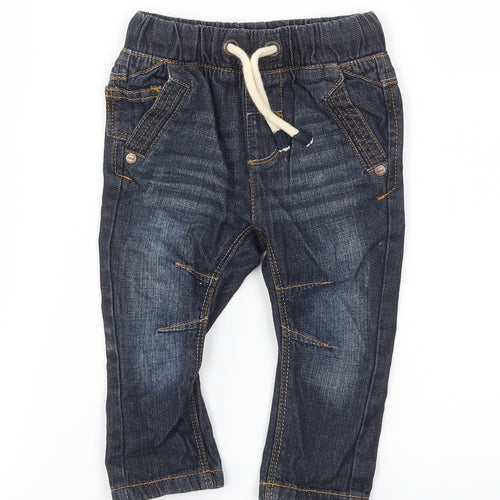 NEXT Girls Blue   Capri Jeans Size 6-9 Months