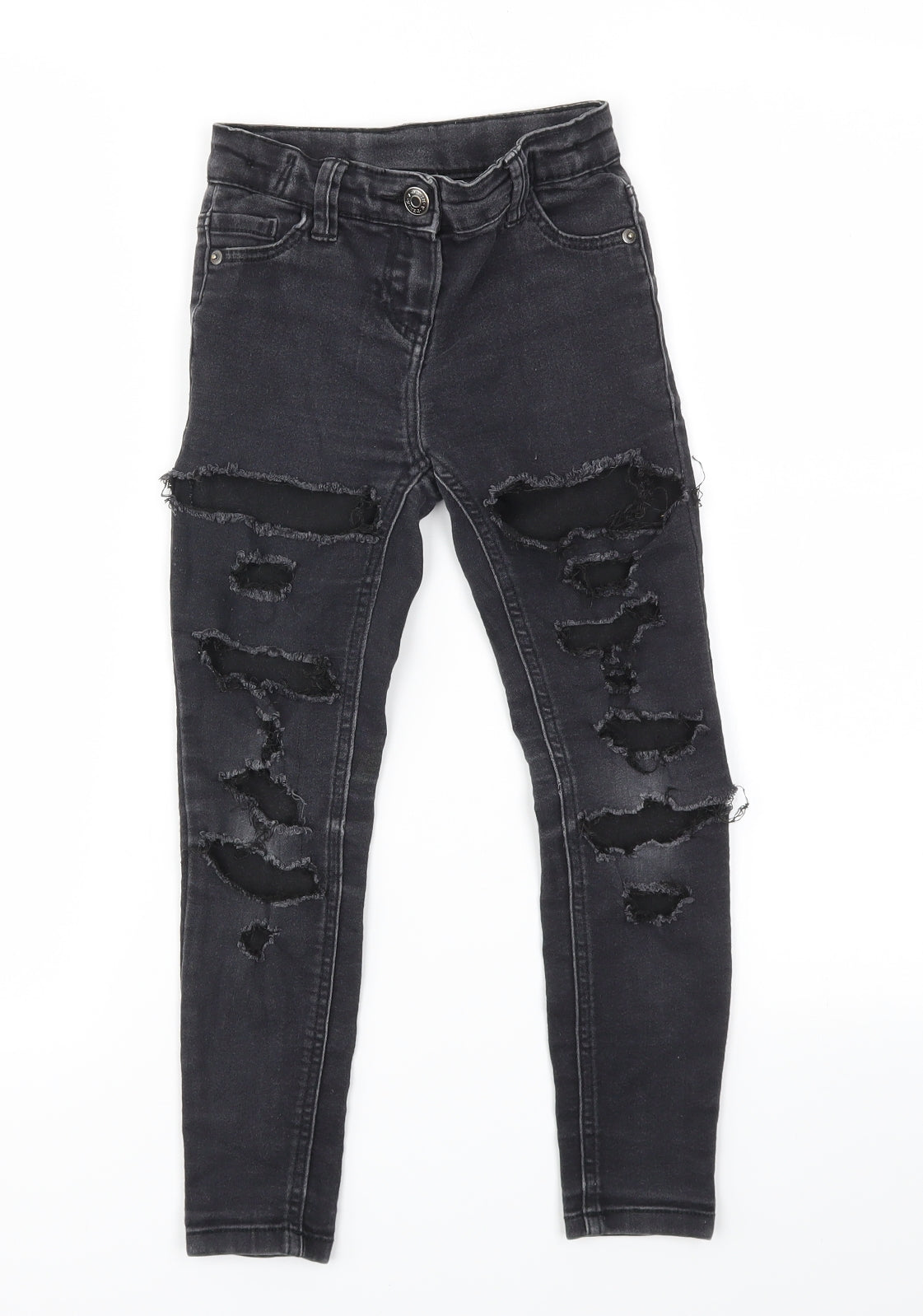 TU Girls Black   Skinny Jeans Size 7 Years