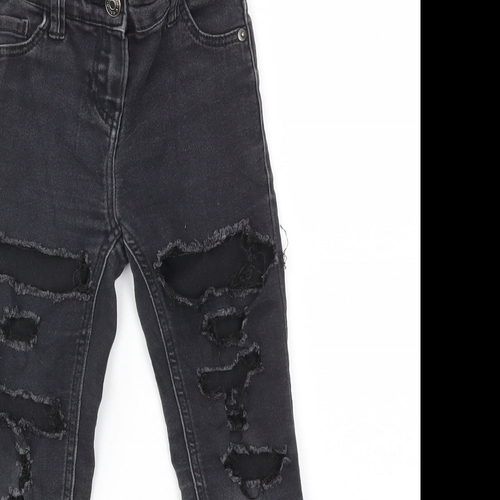 TU Girls Black   Skinny Jeans Size 7 Years