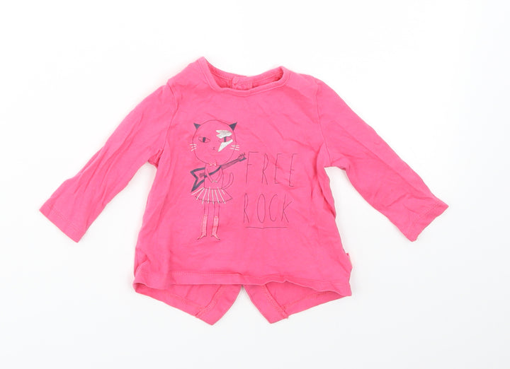 Billieblush Girls Pink   Basic T-Shirt Size 6-9 Months