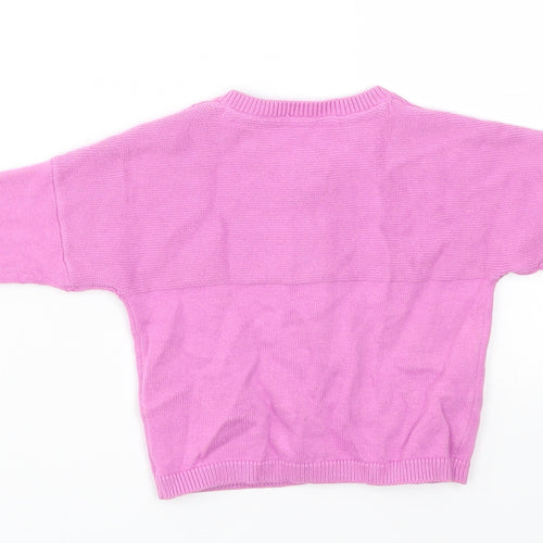 M&S Girls Purple   Cardigan Jumper Size 0-3 Months