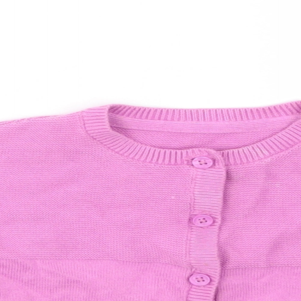 M&S Girls Purple   Cardigan Jumper Size 0-3 Months