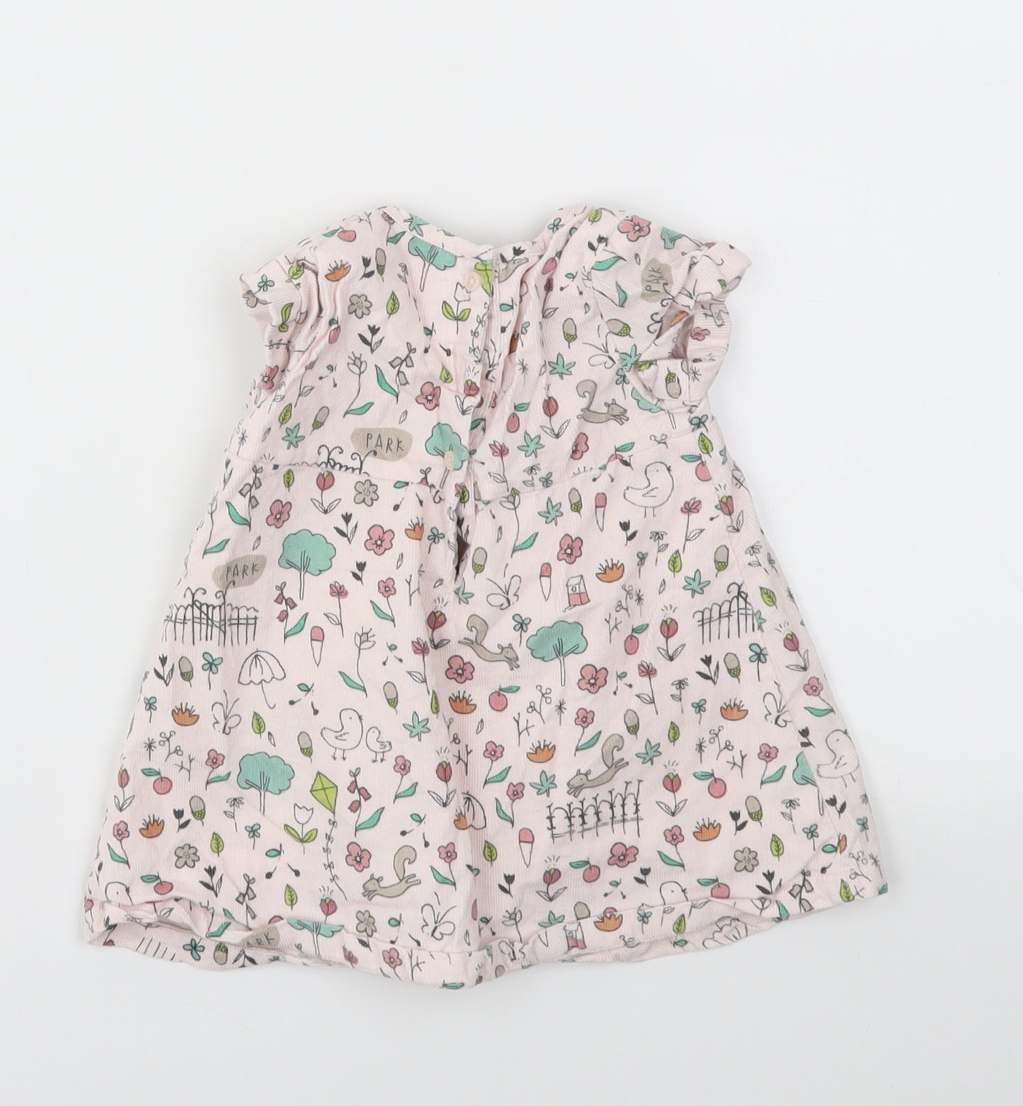 M&S Girls Multicoloured Floral  Fit & Flare  Size 3-6 Months