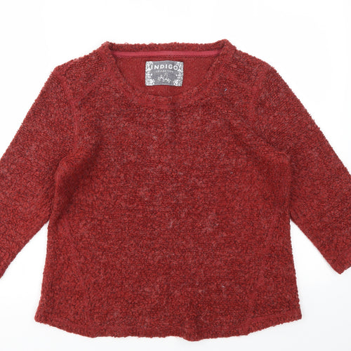 M&S Womens Red   Pullover Jumper Size 12