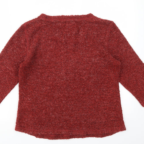 M&S Womens Red   Pullover Jumper Size 12