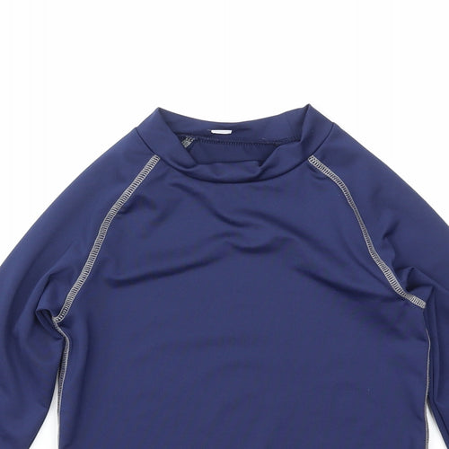 RHINO SKIN  Boys Blue   Basic T-Shirt Size S