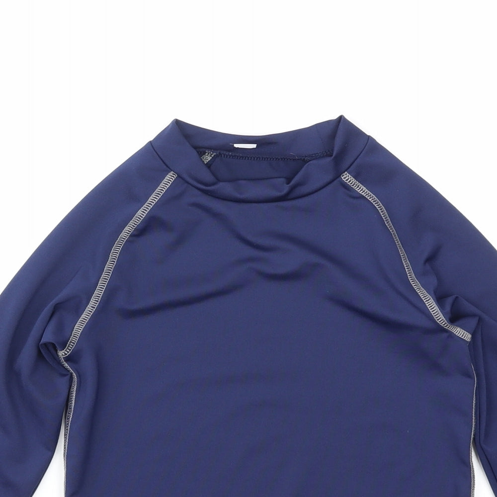 RHINO SKIN  Boys Blue   Basic T-Shirt Size S