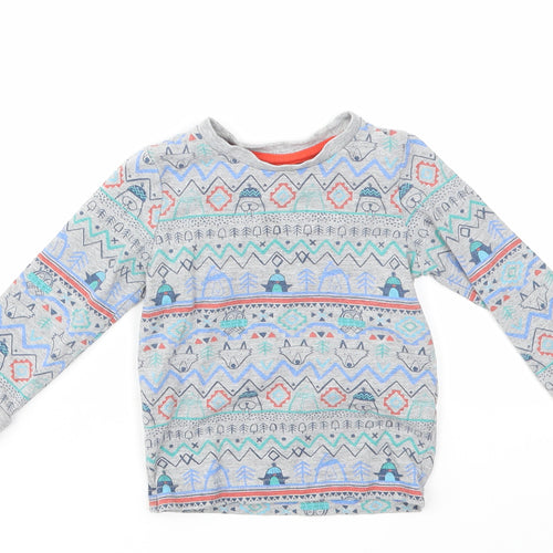 M&S Boys Multicoloured Animal Print  Basic T-Shirt Size 9-12 Months