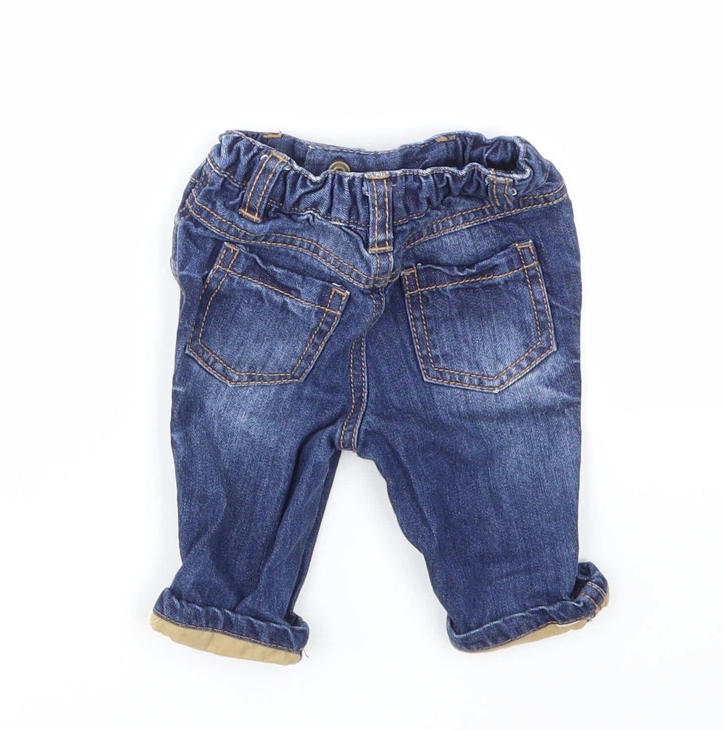 F&F Boys Blue   Capri Jeans Size 0-3 Months