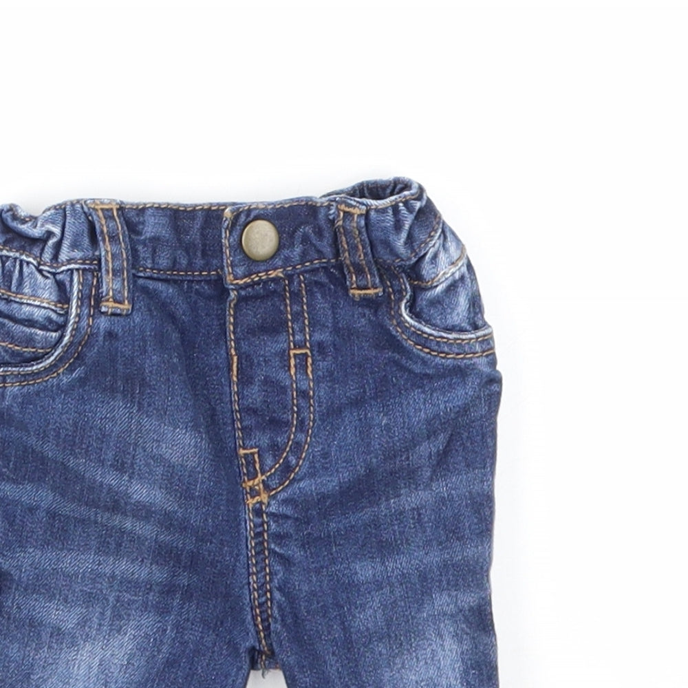 F&F Boys Blue   Capri Jeans Size 0-3 Months