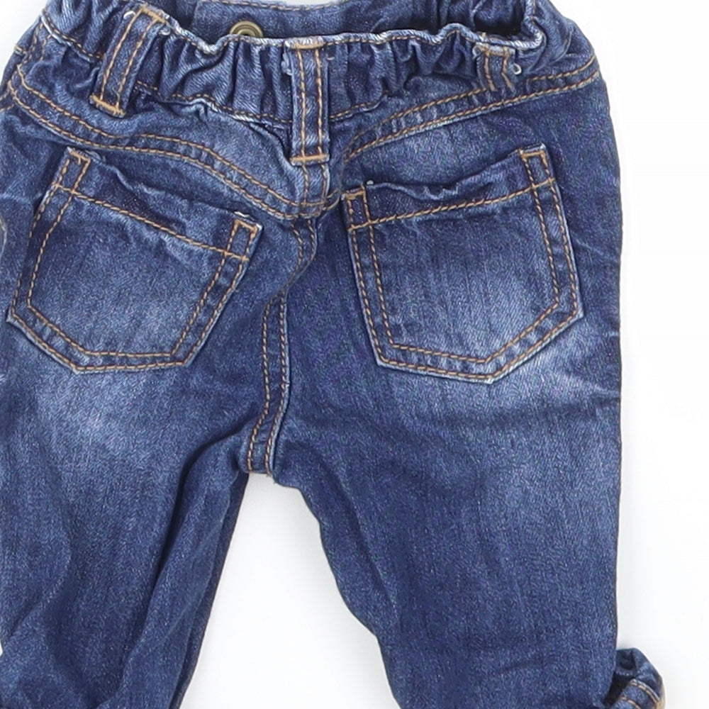F&F Boys Blue   Capri Jeans Size 0-3 Months