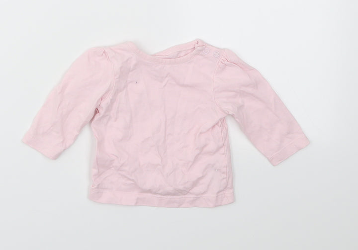 Disney Girls Orange   Basic T-Shirt Size 0-3 Months
