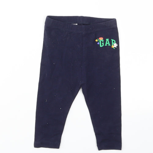 Gap Girls Blue   Capri Leggings Size 6-9 Months