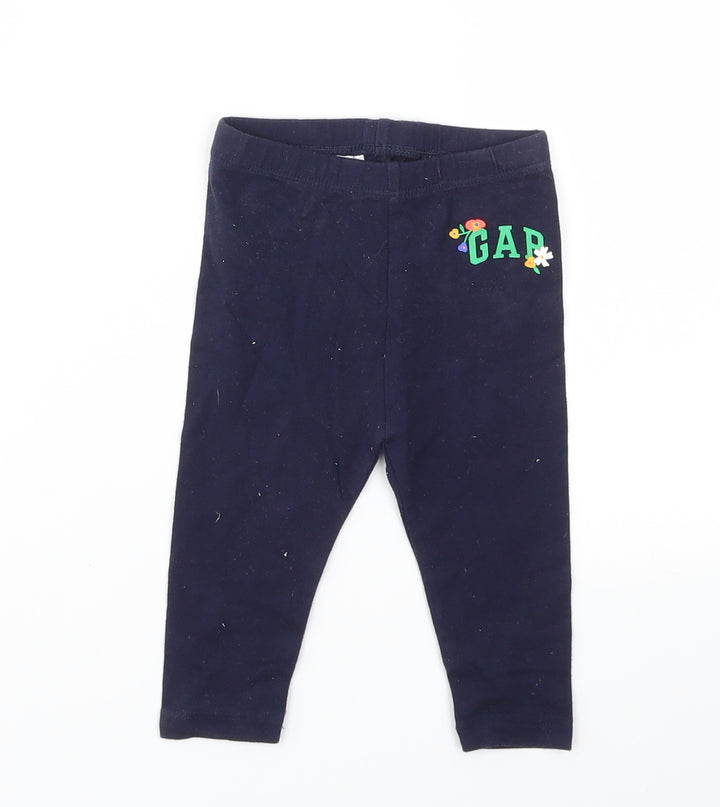 Gap Girls Blue   Capri Leggings Size 6-9 Months