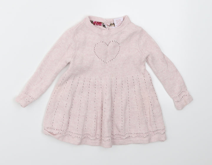 Tommy Bahama Girls Pink   Fit & Flare  Size 3-6 Months