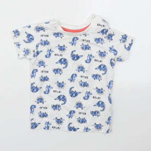Matalan Boys Multicoloured Animal Print  Basic T-Shirt Size 9-12 Months
