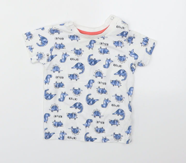 Matalan Boys Multicoloured Animal Print Basic T-Shirt Size 9-12 Months