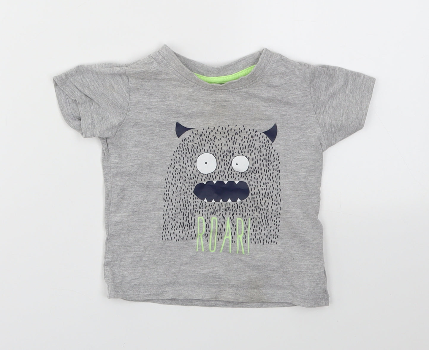 Primark Boys Grey   Basic T-Shirt Size 12-18 Months