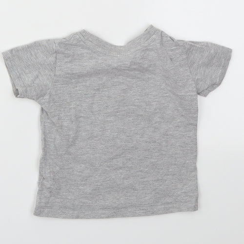 Primark Boys Grey   Basic T-Shirt Size 12-18 Months