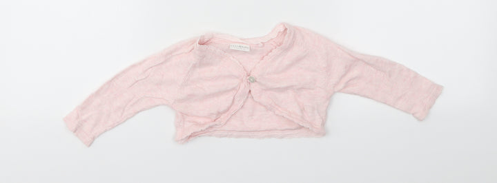 NEXT Girls Pink Cardigan Jumper Size 3-6 Months