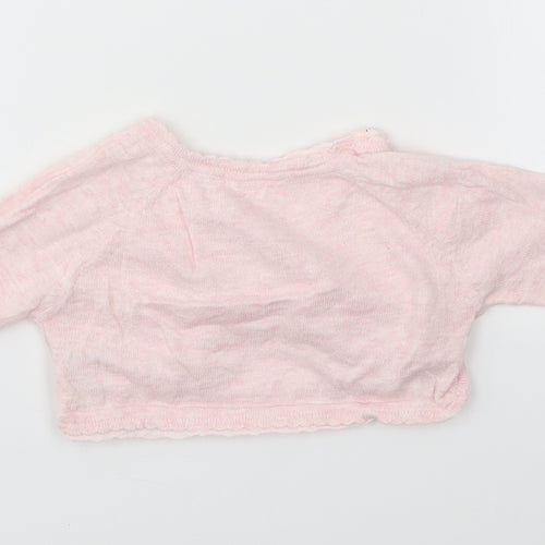 NEXT Girls Pink   Cardigan Jumper Size 3-6 Months