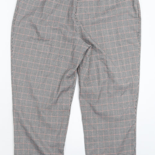 Miss Selfridge Womens Grey Houndstooth  Trousers  Size 12 L27 in