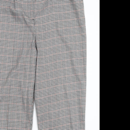 Miss Selfridge Womens Grey Houndstooth  Trousers  Size 12 L27 in