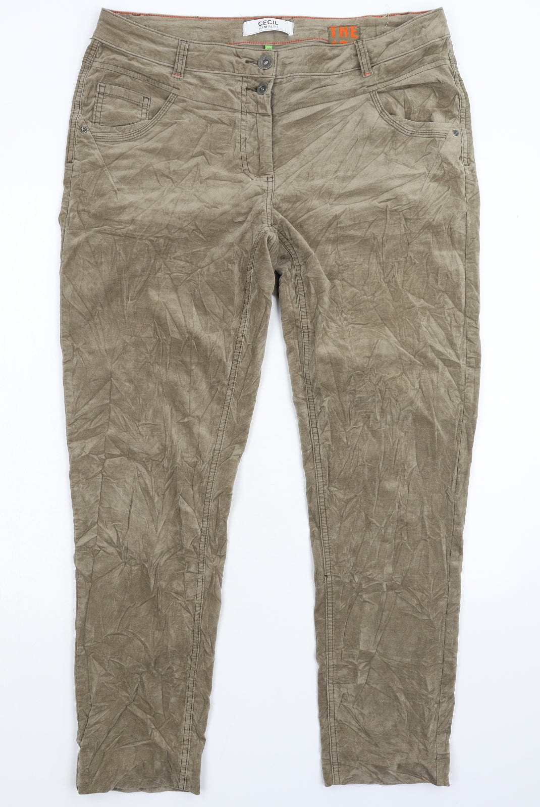 Cecil Mens Grey   Trousers  Size 36 L30 in