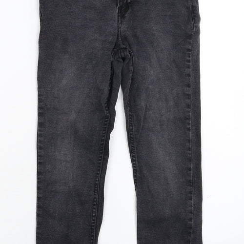 New Look Womens Black  Denim Cropped Jeans Size 10 L22 in