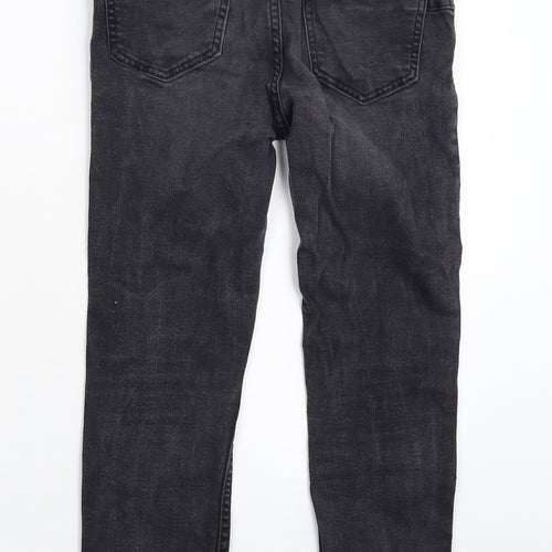 New Look Womens Black  Denim Cropped Jeans Size 10 L22 in