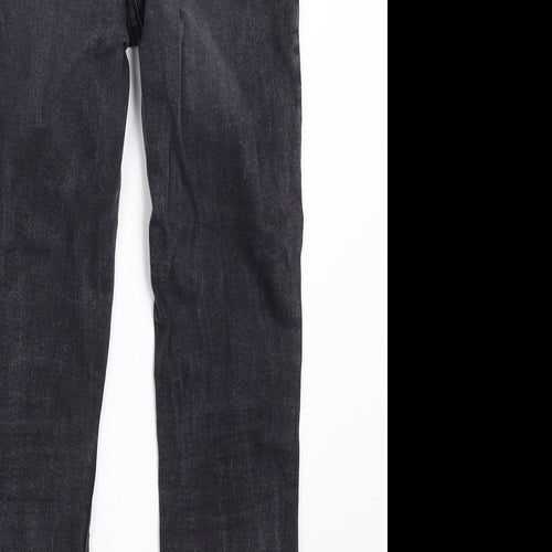 New Look Womens Black  Denim Cropped Jeans Size 10 L22 in