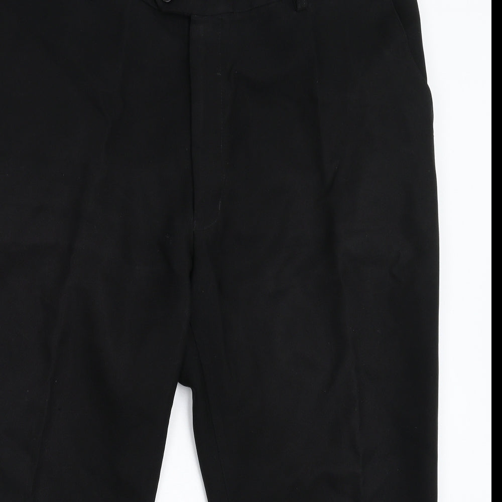 Preworn Mens Black   Trousers  Size 46 L25 in
