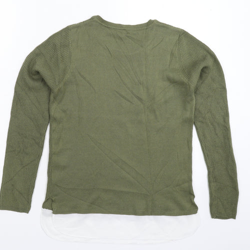 Dorothy Perkins Womens Green  Knit Pullover Jumper Size 8