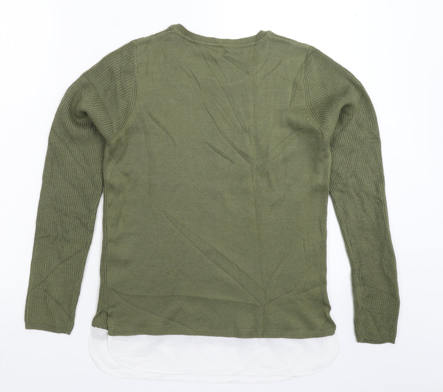 Dorothy Perkins Womens Green  Knit Pullover Jumper Size 8