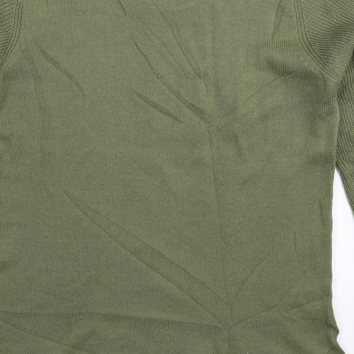 Dorothy Perkins Womens Green  Knit Pullover Jumper Size 8