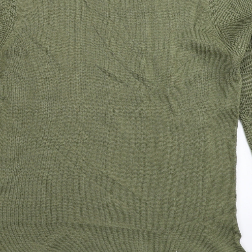 Dorothy Perkins Womens Green  Knit Pullover Jumper Size 8