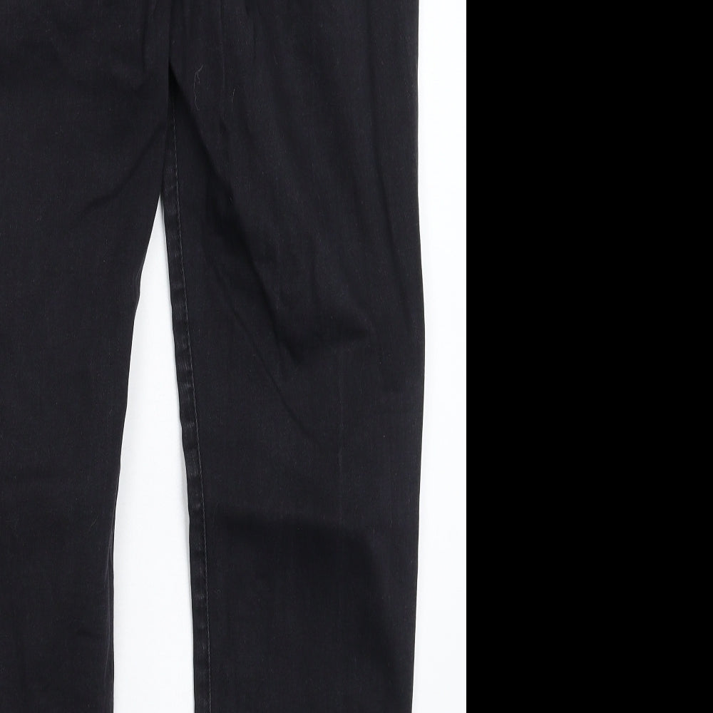 NEXT Womens Black  Denim Straight Jeans Size 16 L25 in